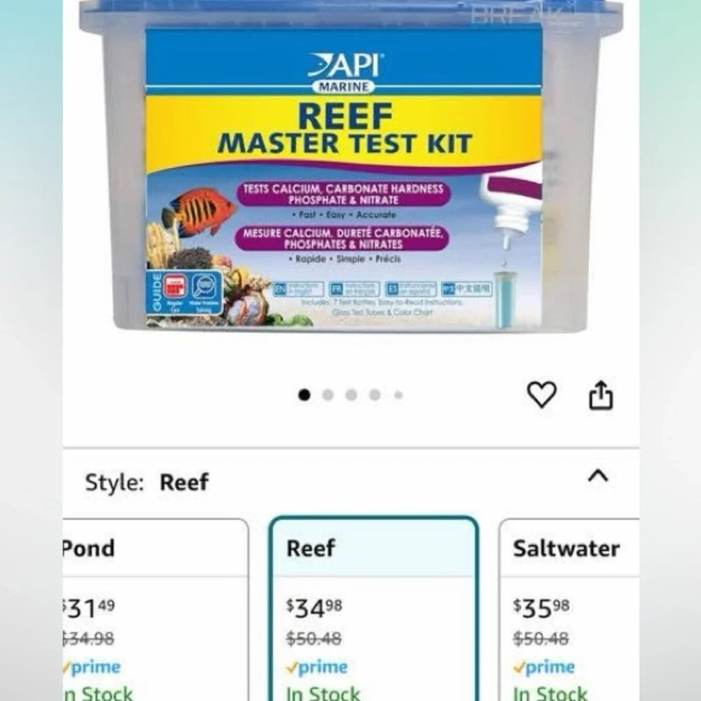API Reef Master Test Kit with Blue Lid